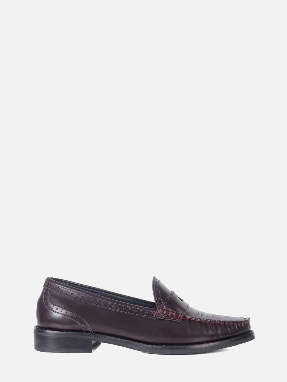 MOCASSIM EM COURO GIU WINE BROGUE