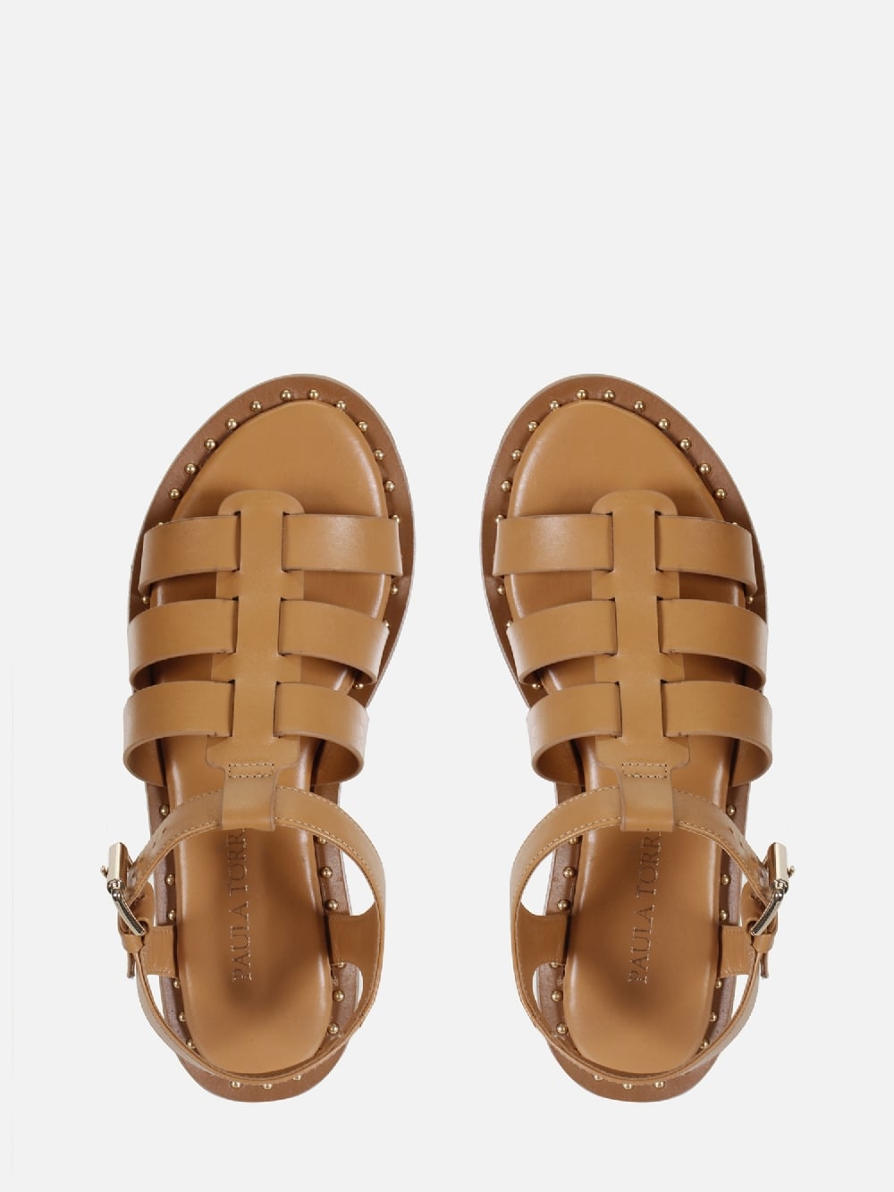 FLATFORM EM COURO MADSON DOCE DE LEITE