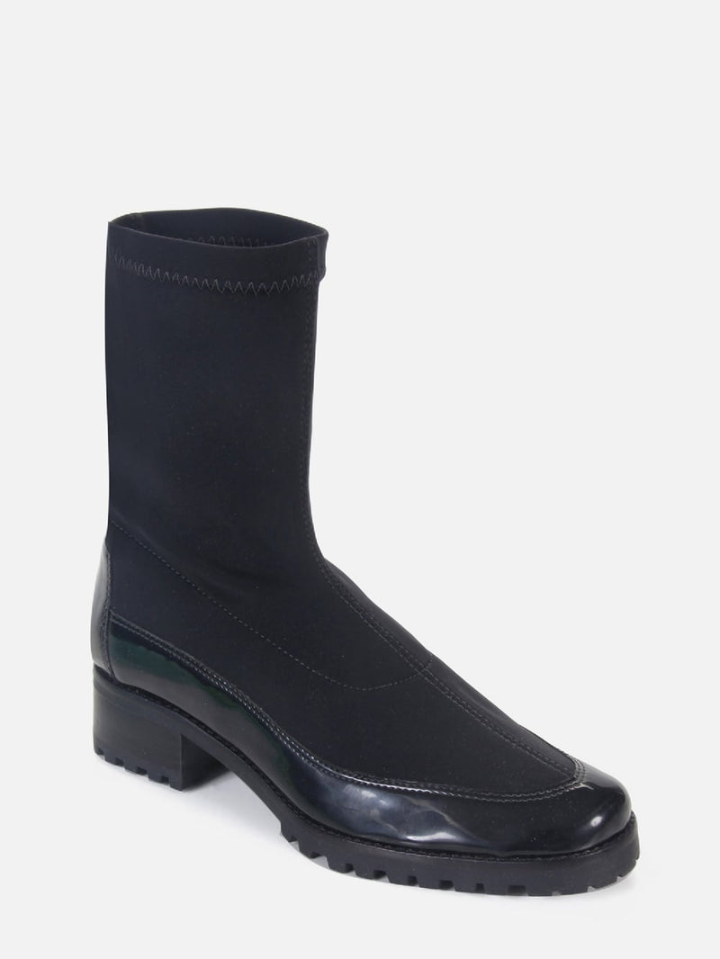 BOTA EM NEOPRENE VENEZA PRETO CANO MÉDIO