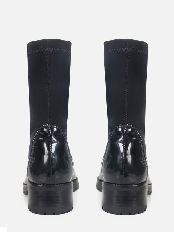 BOTA EM NEOPRENE VENEZA PRETO CANO MÉDIO