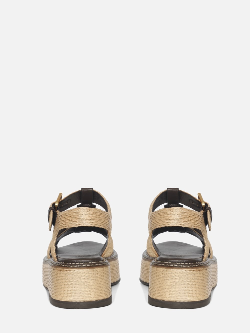 FLATFORM EM RÁFIA ANNE CAFÉ