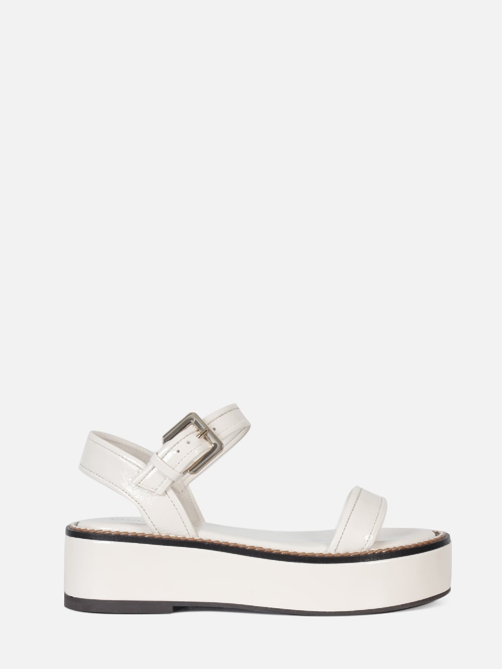 FLATFORM EM COURO LIV CREMA