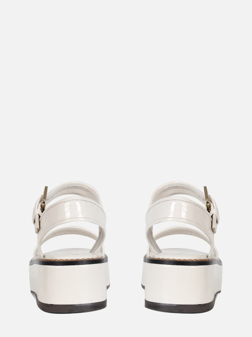 FLATFORM EM COURO LIV CREMA