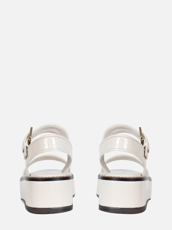 FLATFORM EM COURO LIV CREMA