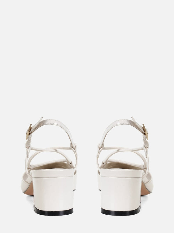 SCARPIN EM COURO LIV CREMA