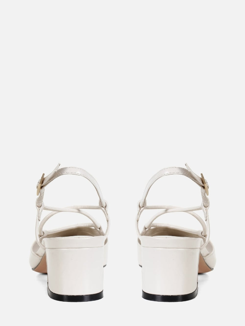 SCARPIN EM COURO LIV CREMA