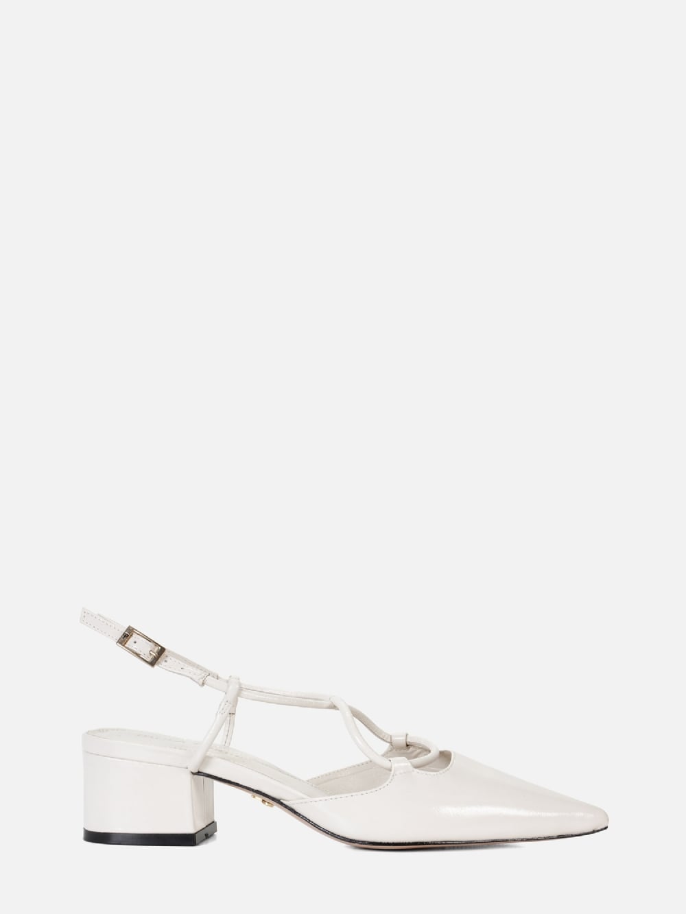 SCARPIN EM COURO LIV CREMA