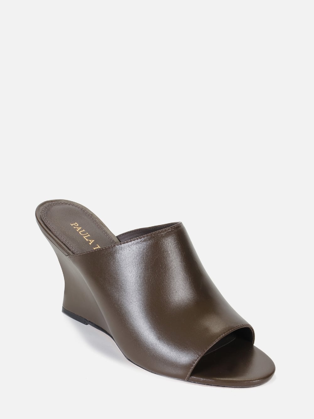 MULE EM COURO ANNE CHOCOLATE