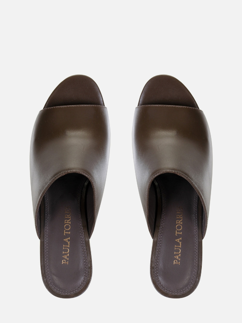 MULE EM COURO ANNE CHOCOLATE