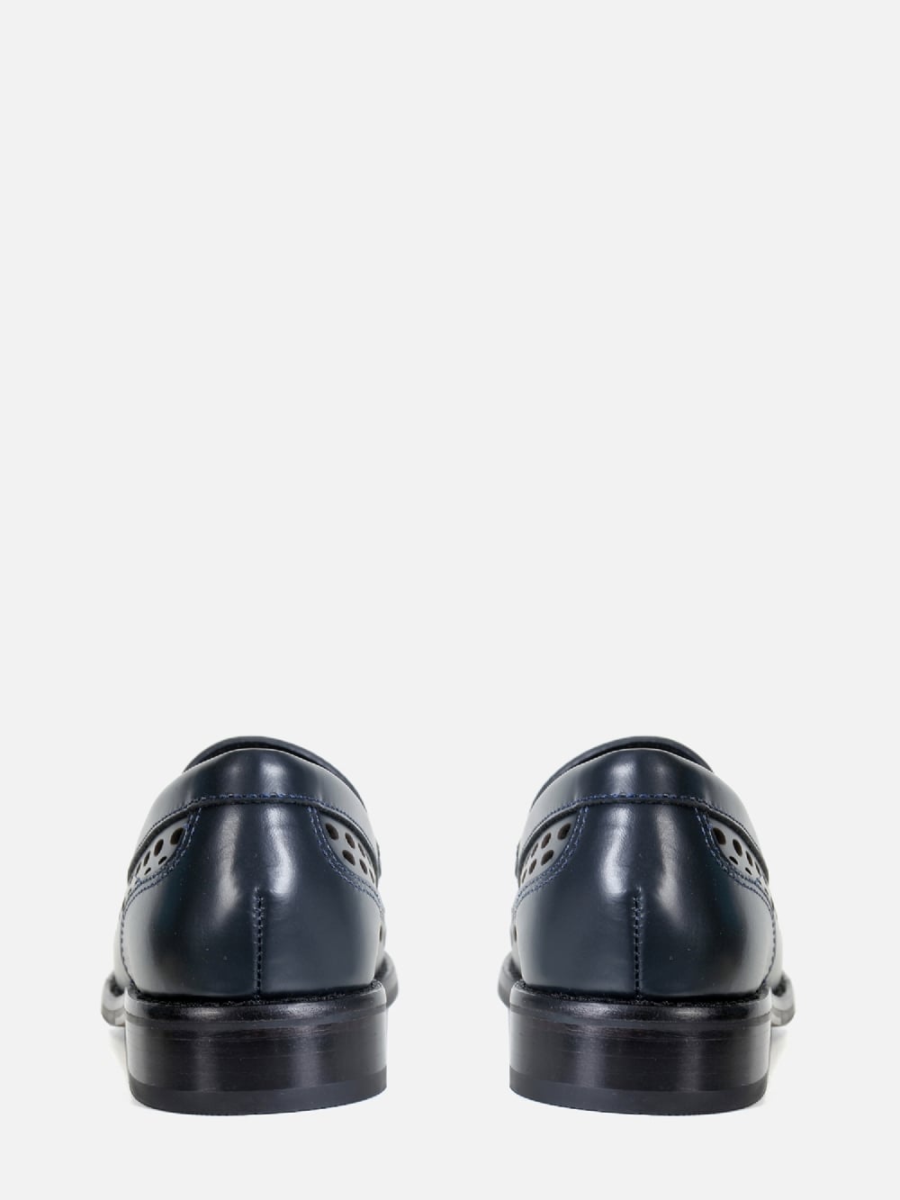 MOCASSIM EM COURO DORIS DARK BLUE PERFUROS