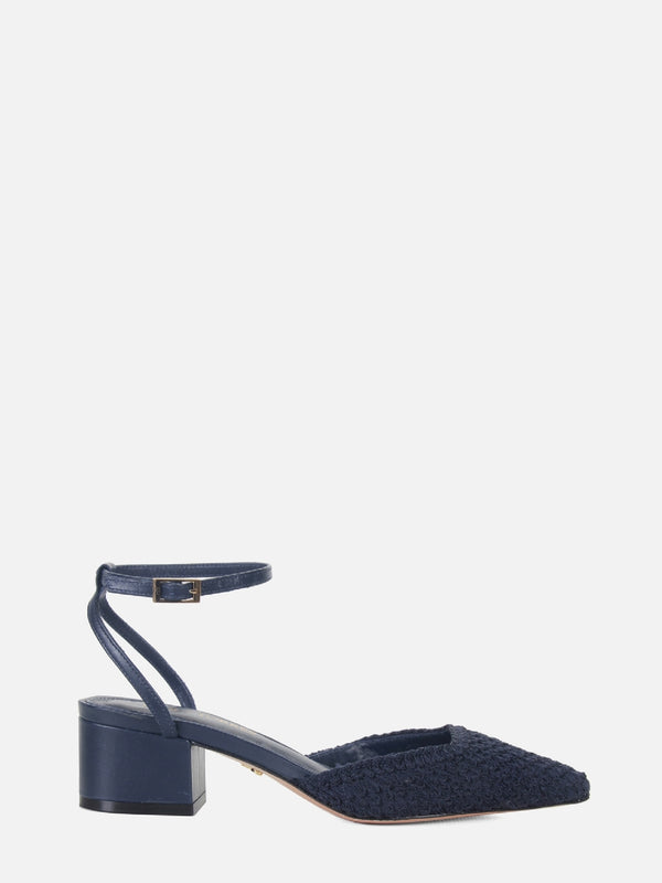 SCARPIN EM CROCHE LAURA DARK BLUE