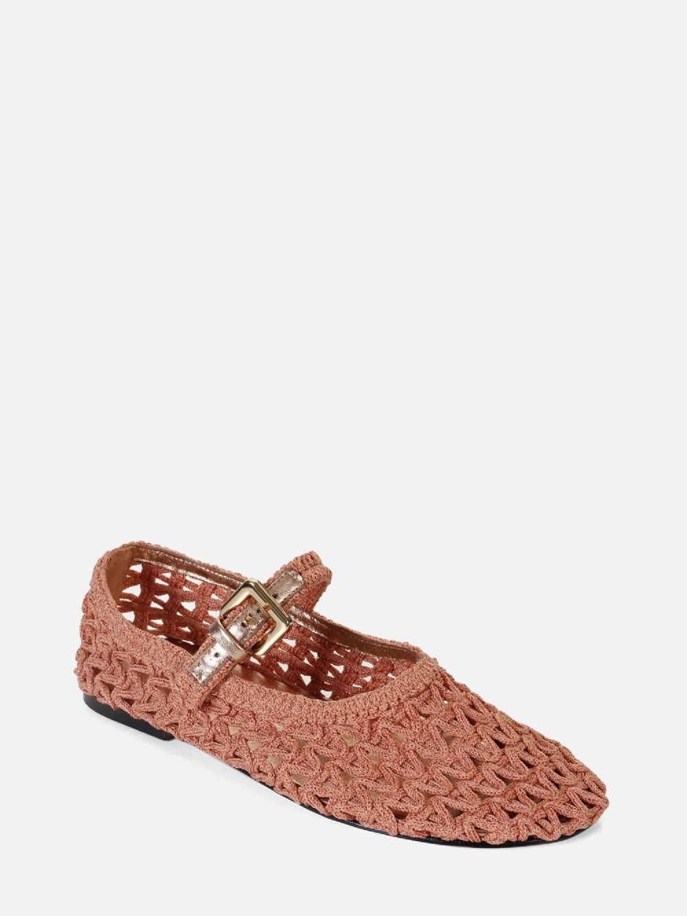 SAPATILHA EM CROCHE LAURA ROSE MARY JANE