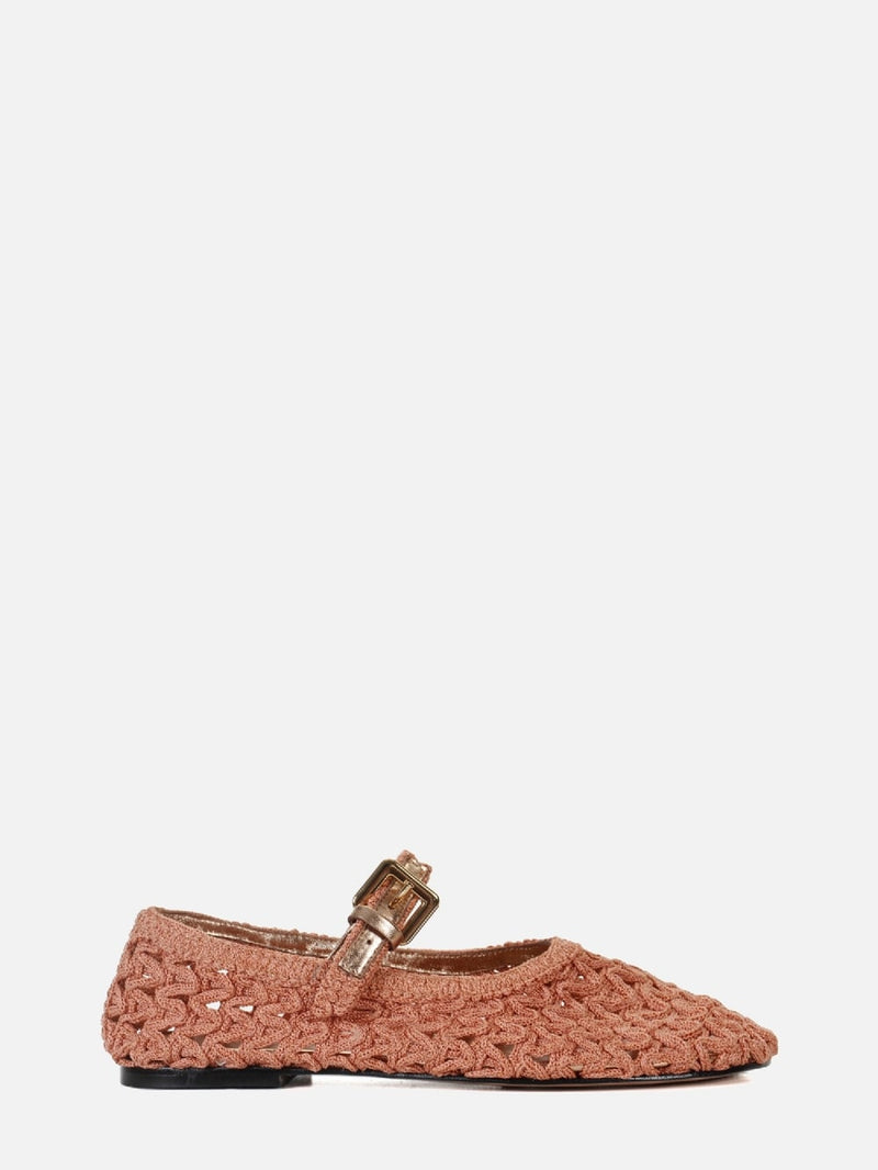SAPATILHA EM CROCHE LAURA ROSE MARY JANE