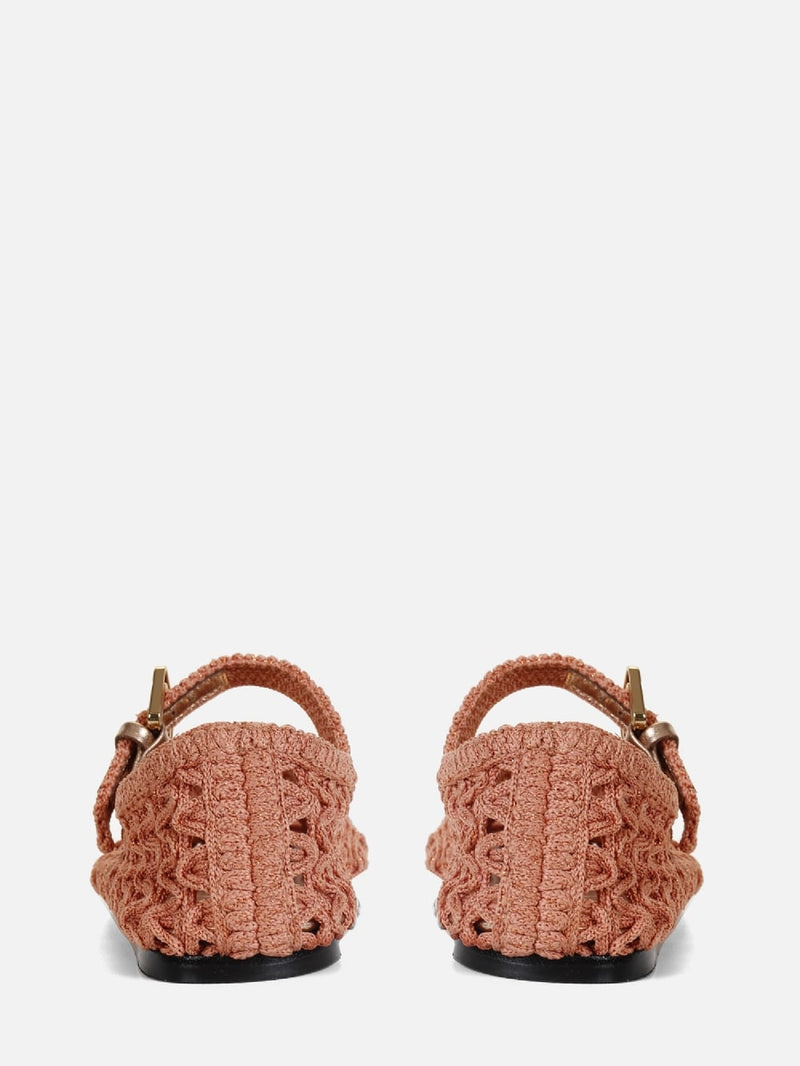 SAPATILHA EM CROCHE LAURA ROSE MARY JANE