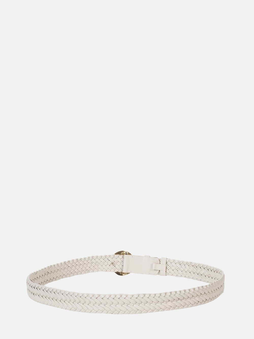 CINTO EM COURO DORIS CREMA TRESSE
