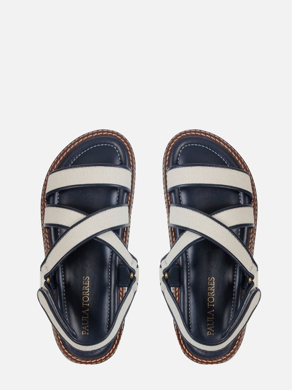 RASTEIRA EM LINHO AMELIA DARK BLUE
