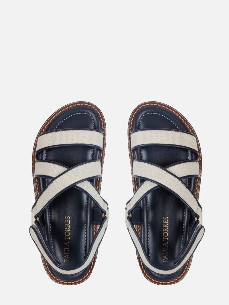 RASTEIRA EM LINHO AMELIA DARK BLUE