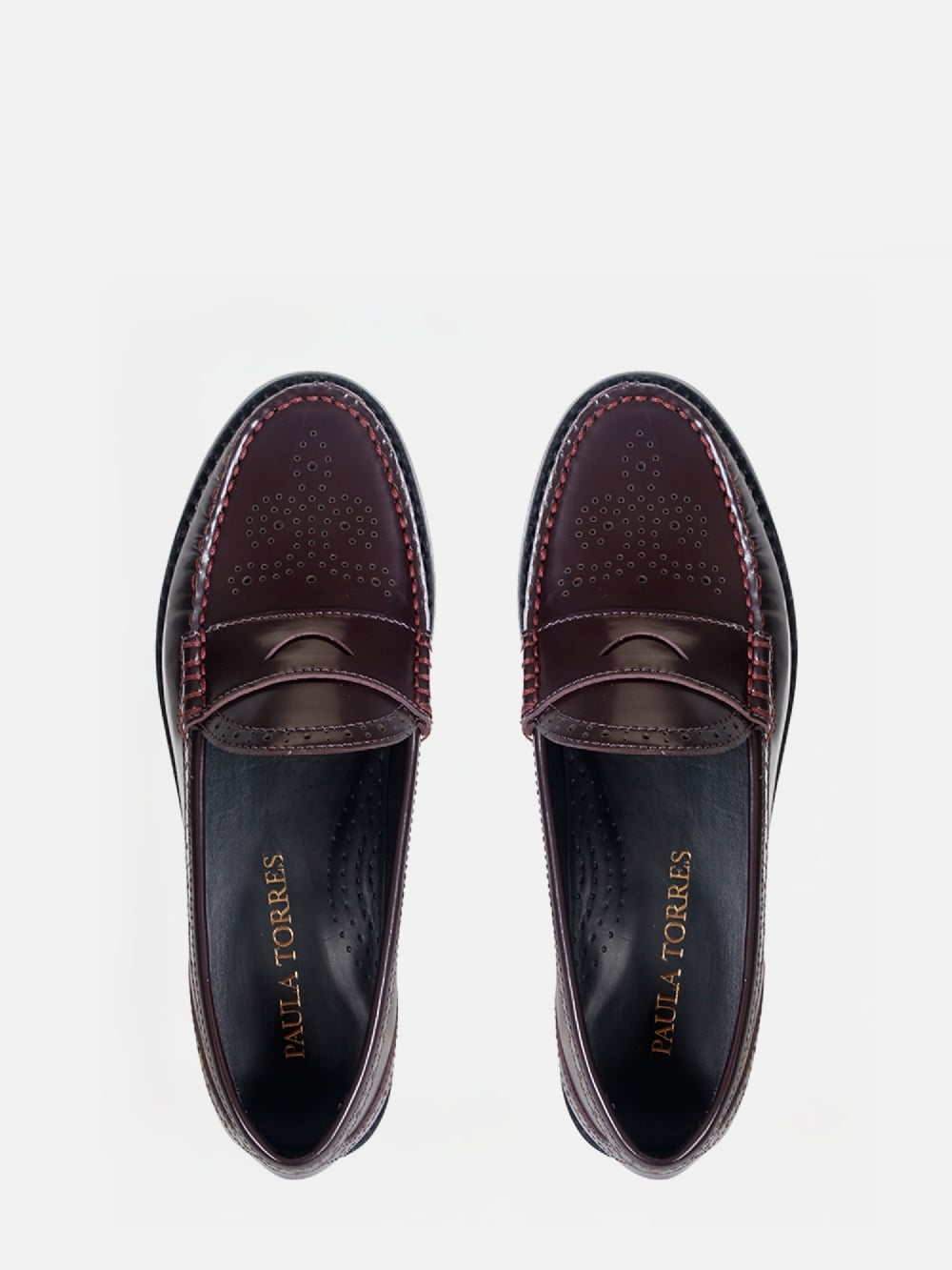 MOCASSIM EM COURO GIU WINE BROGUE
