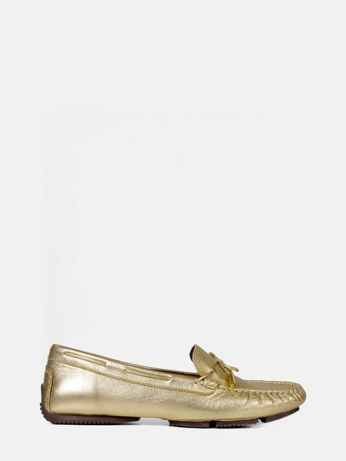 MOCASSIM EM COURO FRANCIS DOURADO