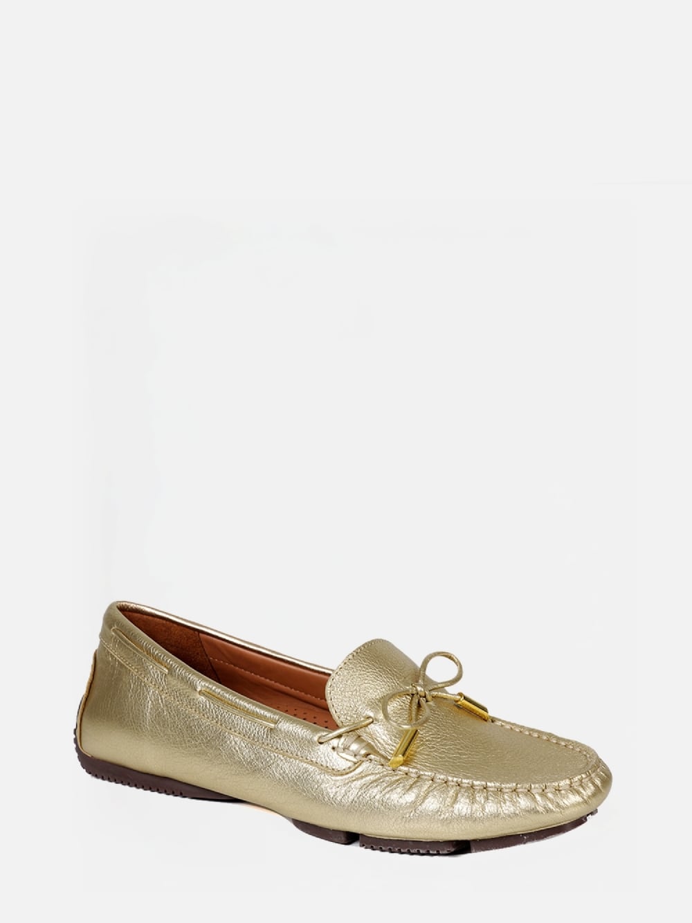 MOCASSIM EM COURO FRANCIS DOURADO