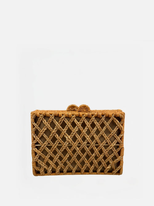 BOLSA JULIANA NATURAL PALHA TRANÇADO