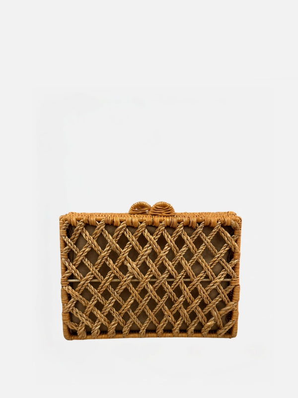 BOLSA JULIANA NATURAL PALHA TRANÇADO