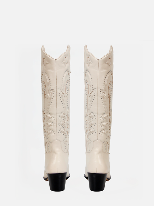 BOTA ZOE ALTA BAUNILHA
