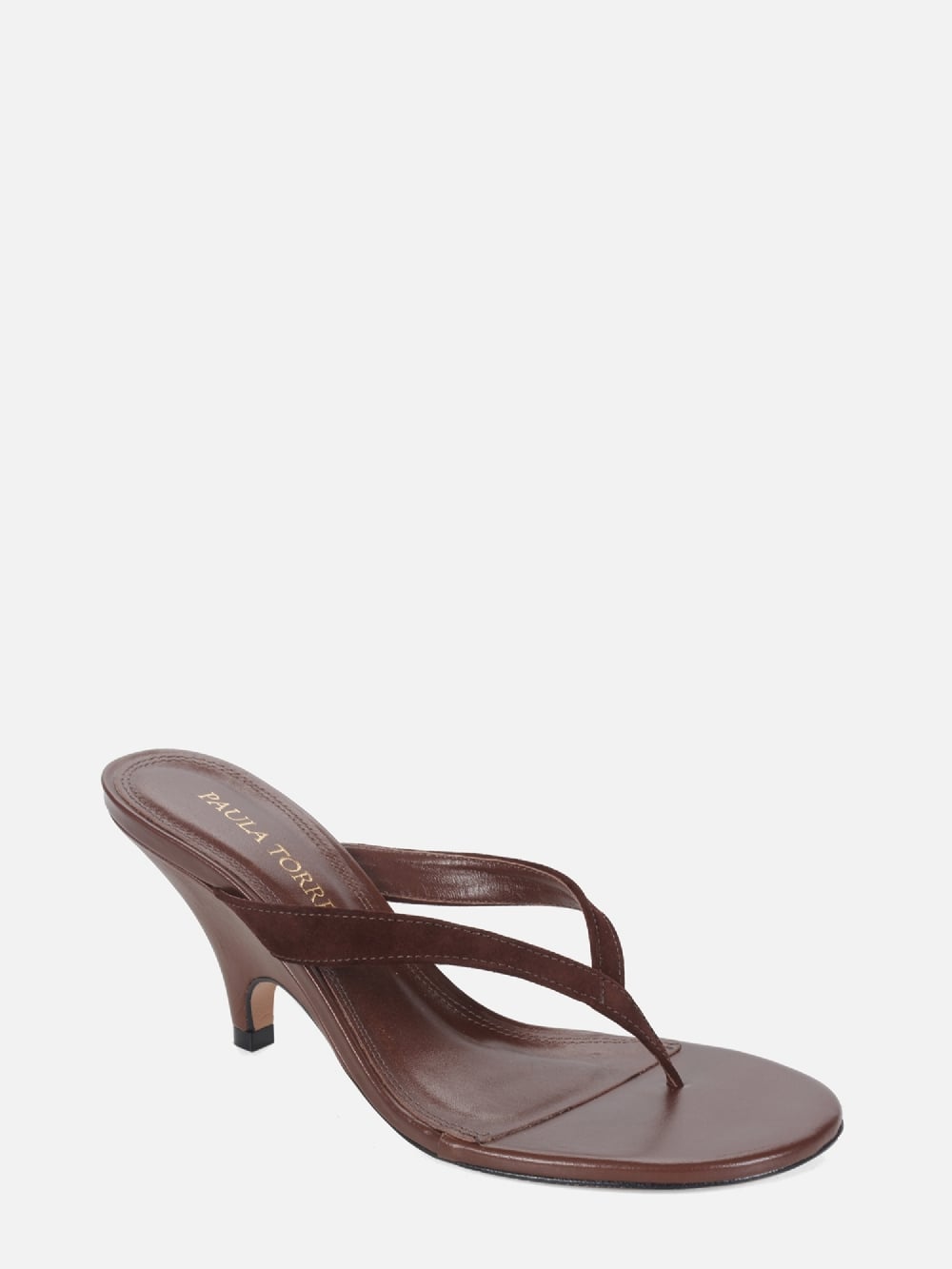 MULE EM COURO HELENA CHOCOLATE