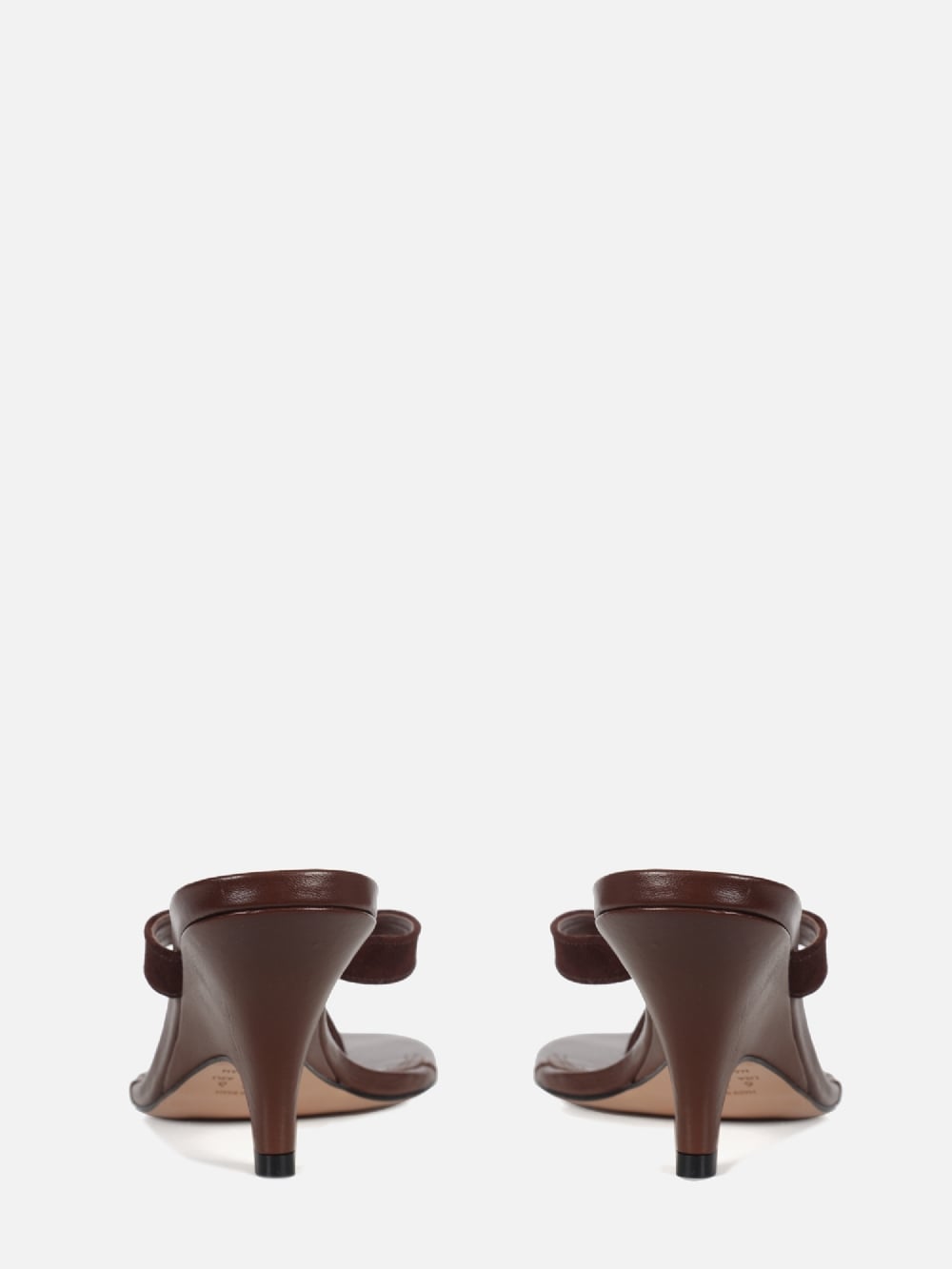 MULE EM COURO HELENA CHOCOLATE