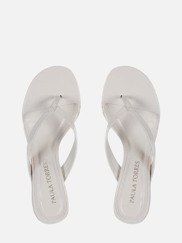MULE EM COURO HELENA CREMA
