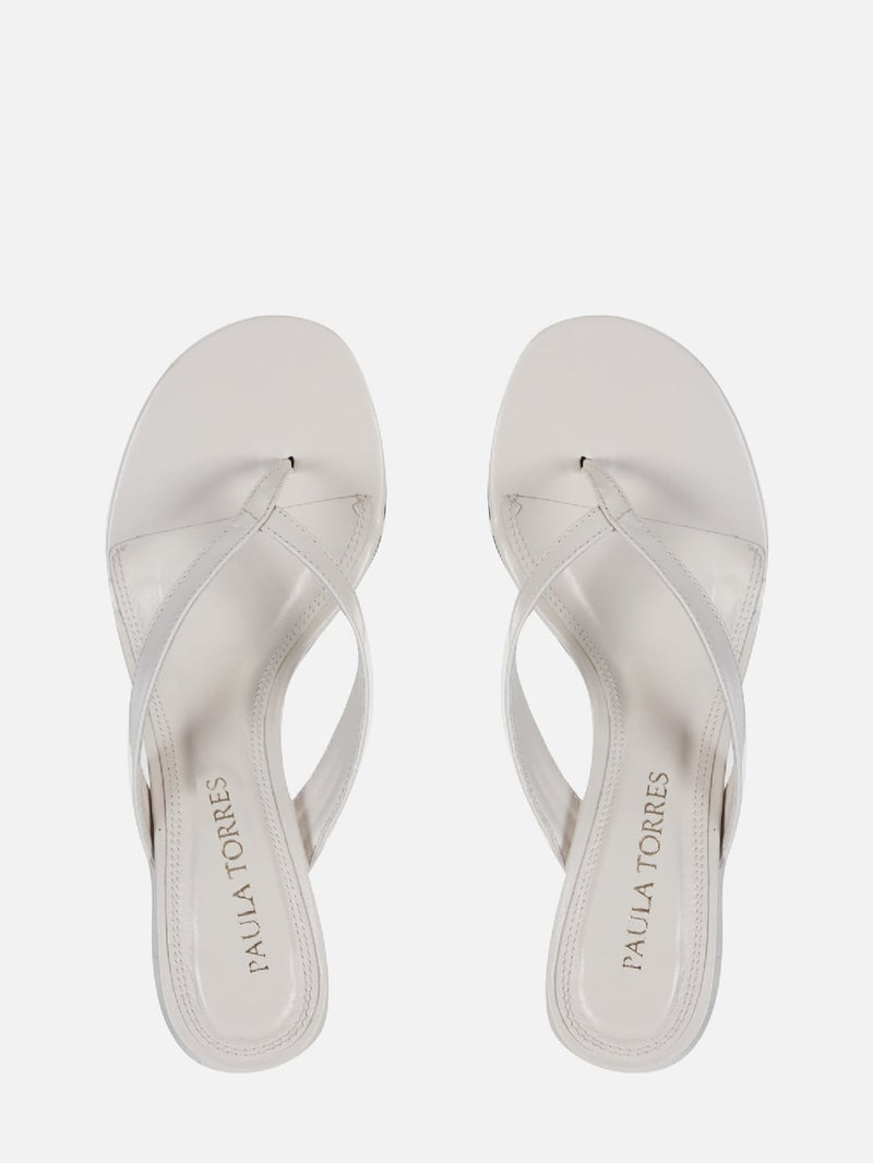 MULE EM COURO HELENA CREMA