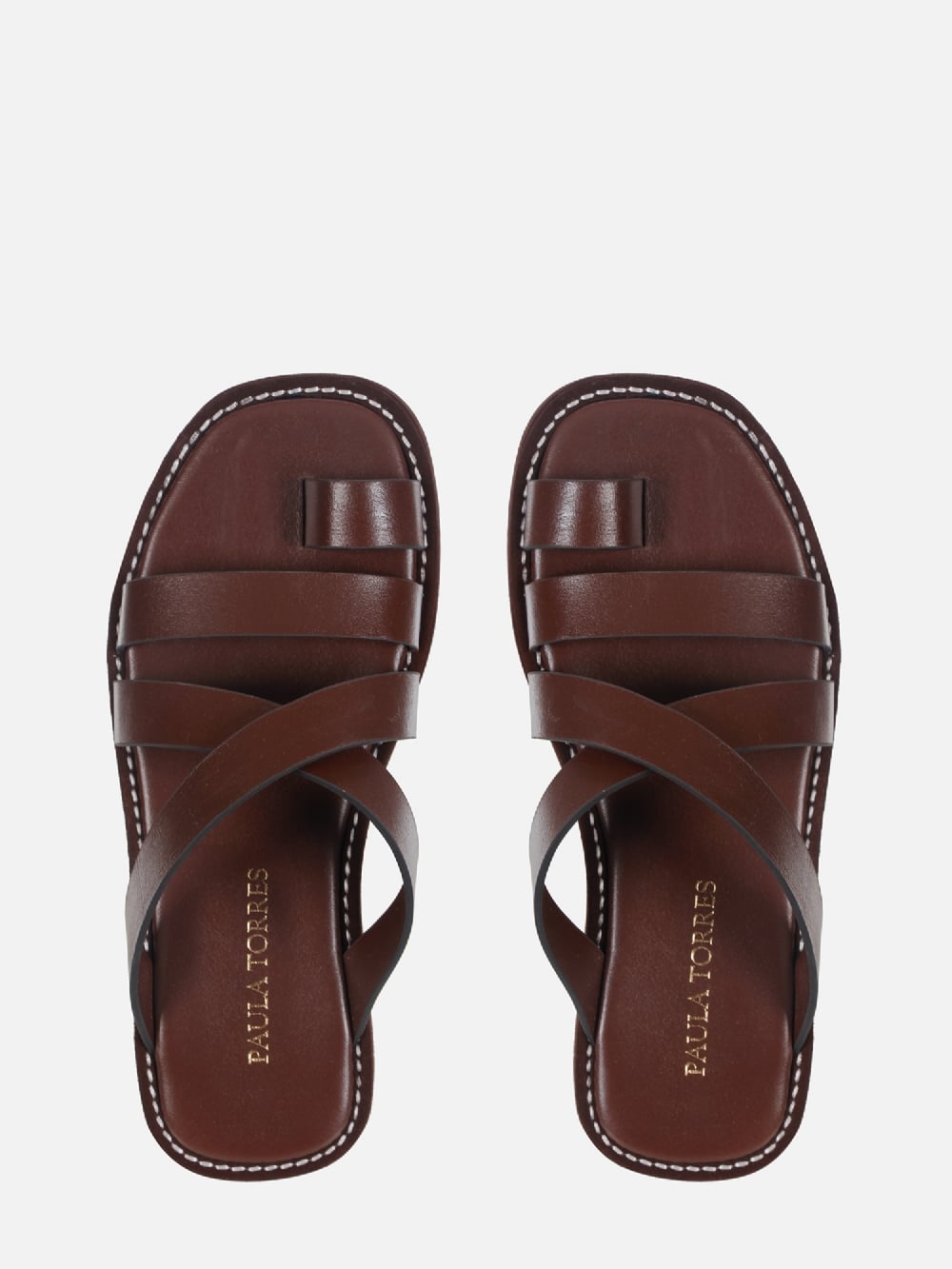 FLATFORM EM COURO CARRIE CHOCOLATE