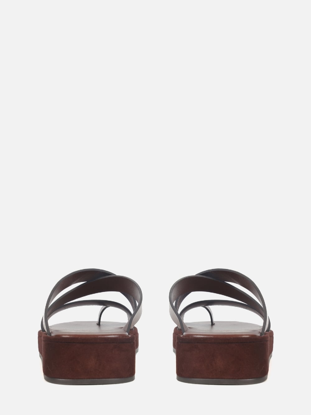 FLATFORM EM COURO CARRIE CHOCOLATE