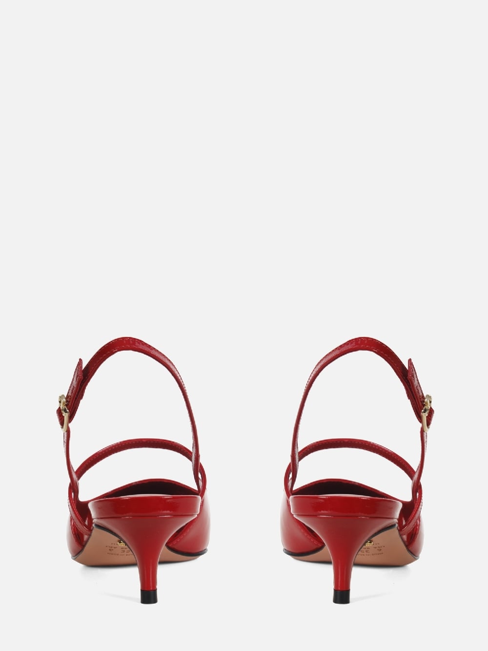 SCARPIN EM COURO RAFFA VERNIZ RED SLING BACK