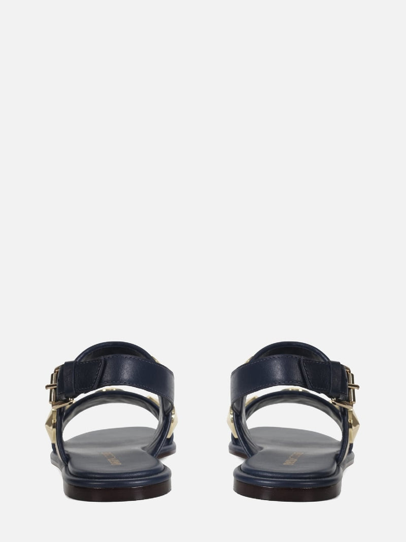 RASTEIRA EM LINHO CECILIA DARK BLUE METAL