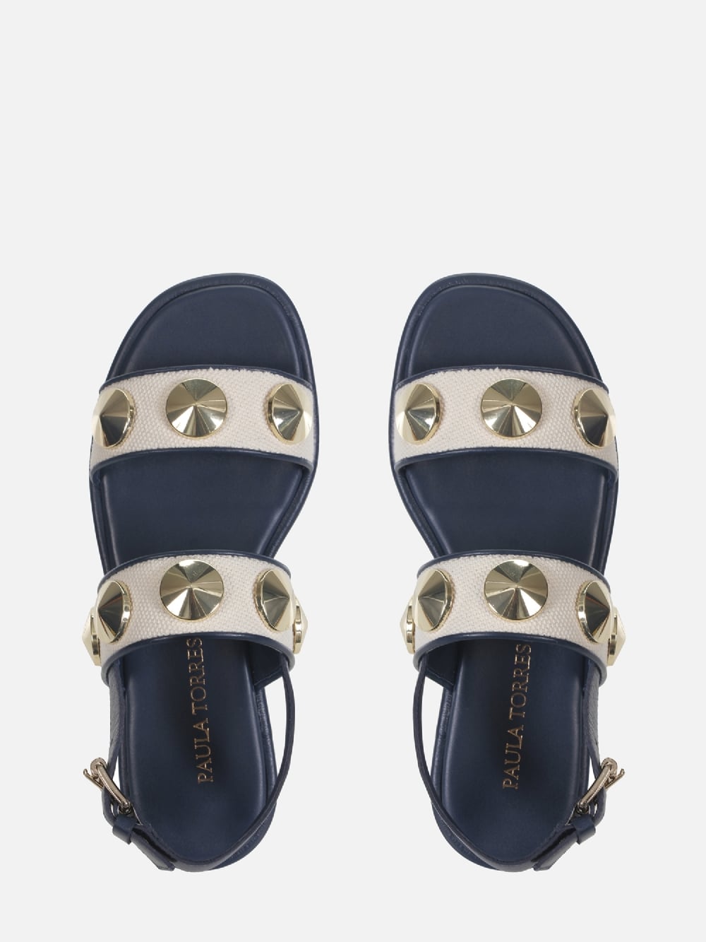 RASTEIRA EM LINHO CECILIA DARK BLUE METAL