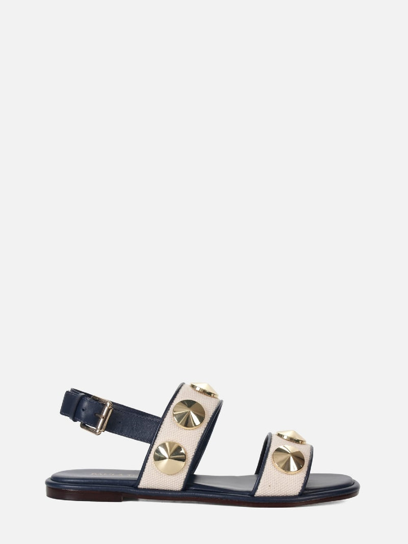 RASTEIRA EM LINHO CECILIA DARK BLUE METAL