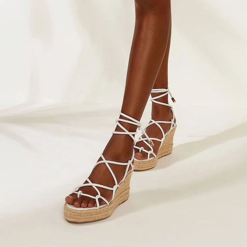 SANDÁLIA ANABELA MEL OFF WHITE