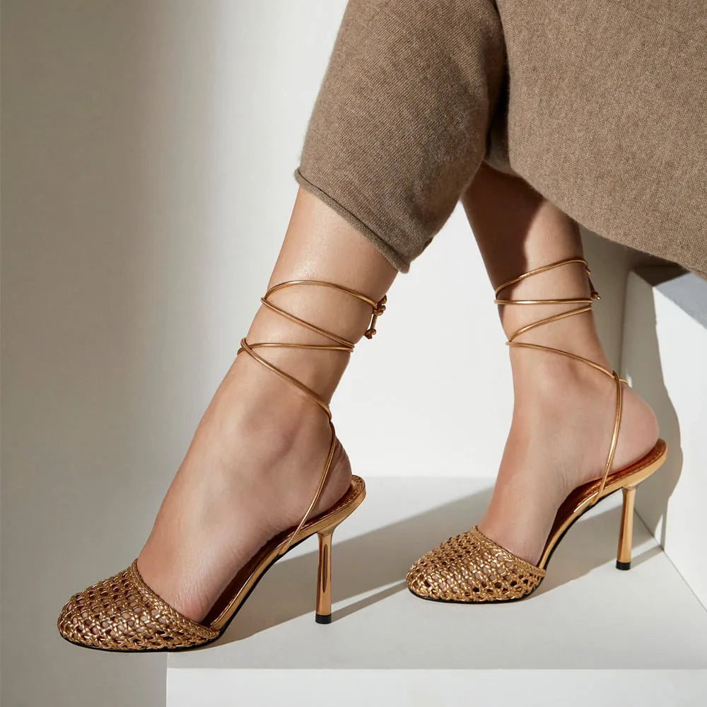 SCARPIN GRETA OURO