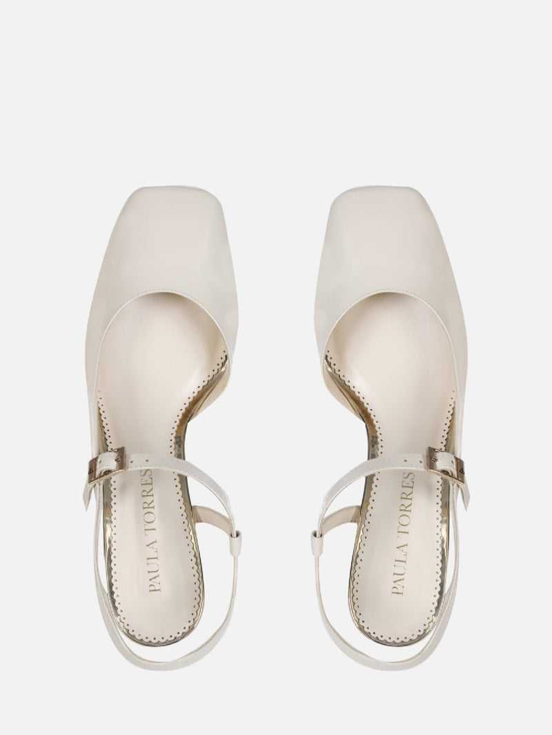SCARPIN BONECA ITÁLIA BAUNILHA COM DOURADO