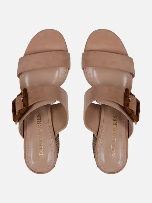 MULE CLARICE BEGE