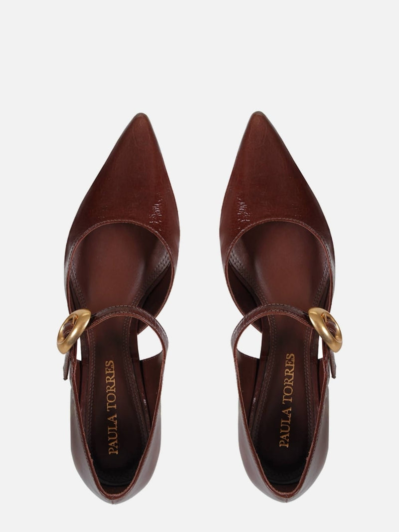 SCARPIN JÚLIA CONHAQUE