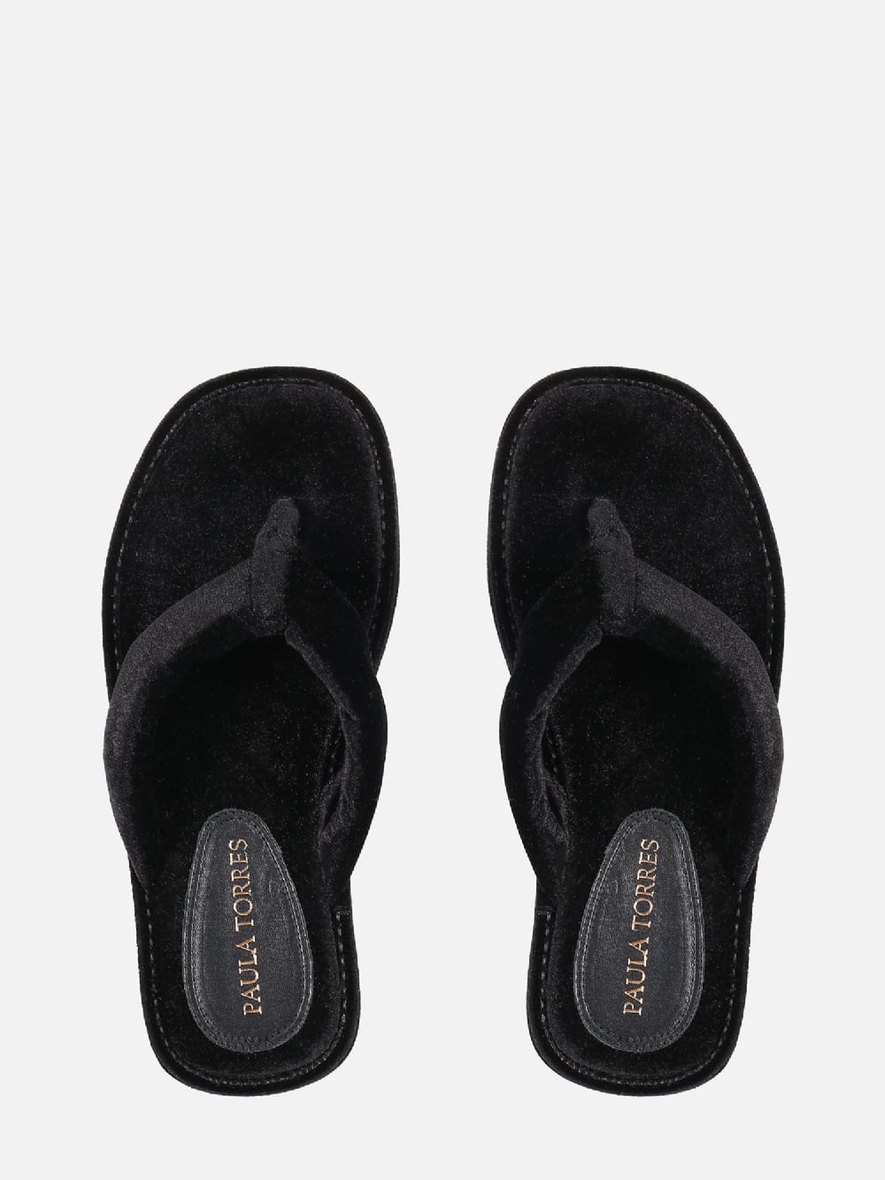 SLIDER DE VELUDO VELVET PRETO