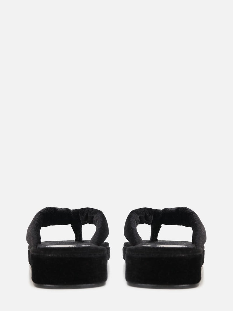 SLIDER DE VELUDO VELVET PRETO