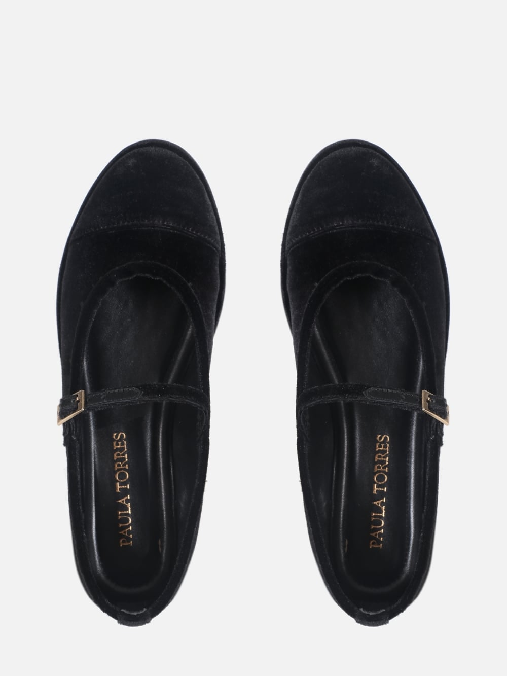 SAPATILHA DE VELVET PRETO MARY JANE