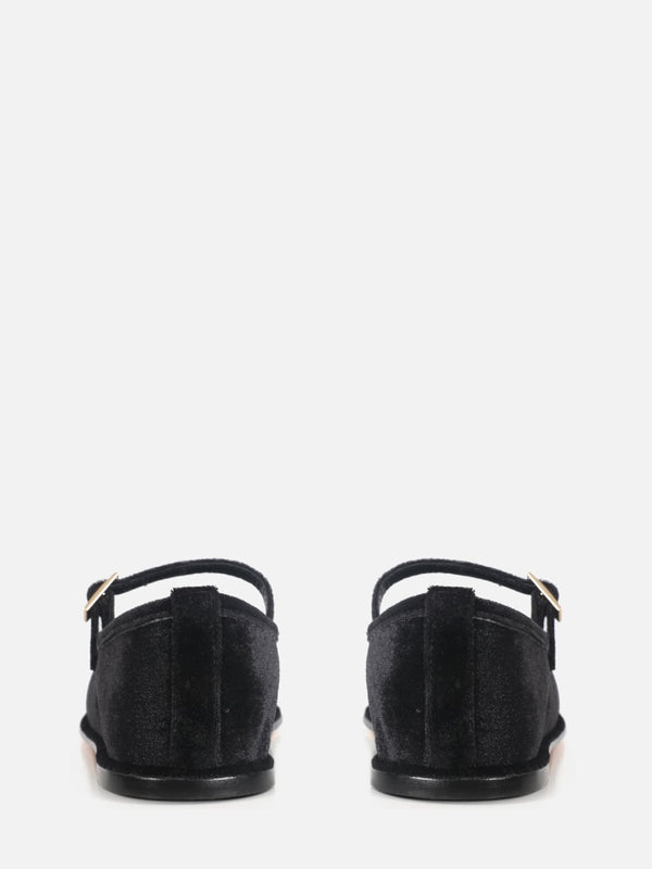 SAPATILHA DE VELVET PRETO MARY JANE