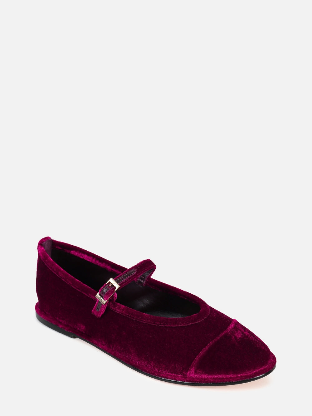 SAPATILHA DE VELVET VINHO MARY JANE