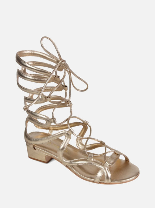 SANDÁLIA GLADIADORA BOGO DOURADO