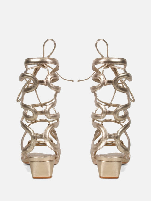 SANDÁLIA GLADIADORA BOGO DOURADO
