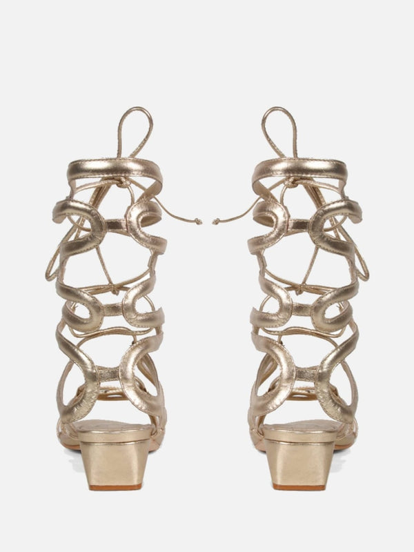 SANDÁLIA GLADIADORA BOGO DOURADO